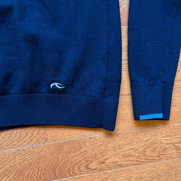 Kjus Wool Quarter Zip Sweater Golf Pullover - Picture 3 of 7